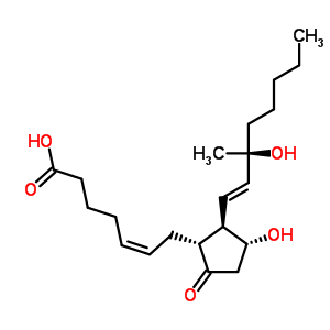 (5Z,11alpha,13e,15s)-11,15-dihydroxy-15-methyl-9-oxo-prosta-5,13-dien-1-oicacid Structure,35700-27-7Structure