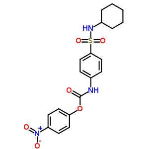 (4-硝基苯基) n-[4-(环己基磺酰基)苯基]氨基甲酸酯结构式_35819-81-9结构式