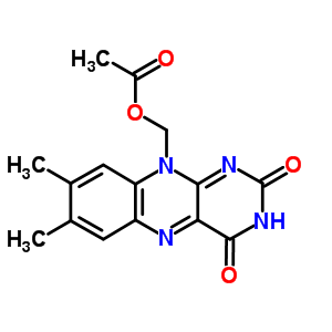 (7,8-Dimethyl-2,4-dioxobenzo[g]pteridin-10-yl)methyl acetate Structure,35847-78-0Structure