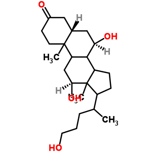 (5A,7A,12A)-7,12,24-三羟基胆烷-3-酮结构式_359436-56-9结构式