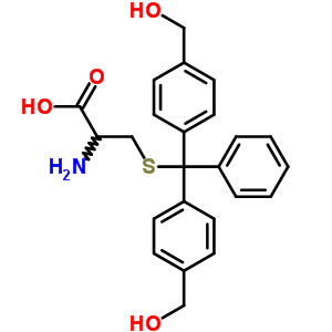 S-[双[4-(羟基甲基)苯基]苯基甲基]-L-半胱氨酸结构式_35959-92-3结构式