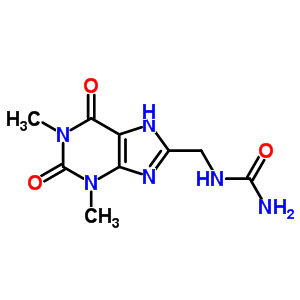 (1,3-Dimethyl-2,6-dioxo-7h-purin-8-yl)methylurea Structure,36789-98-7Structure