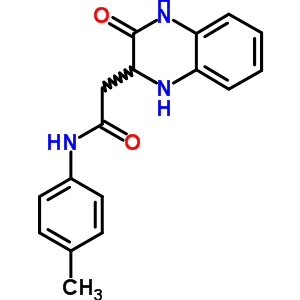 2-(3-氧代-1,2,3,4-四氢喹噁啉-2-基)-N-对甲苯乙酰胺结构式_36932-41-9结构式
