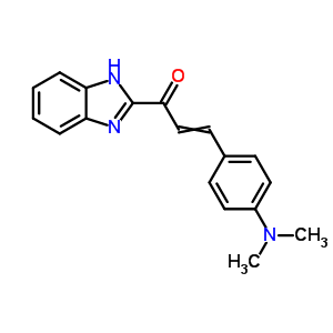 1-(1H-苯并咪唑-2-基)-3-(4-(二甲基氨基)苯基)-2-丙烯-1-酮结构式_36998-79-5结构式