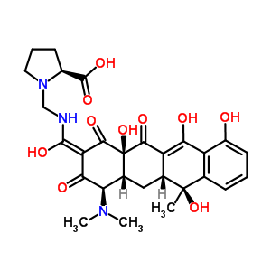脯氨醇甲基四环素结构式_37106-99-3结构式