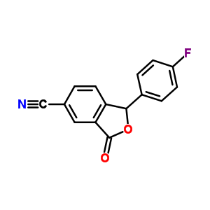 1-(4-氟苯基)-1,3-二氢-3-氧代-5-异苯并呋喃甲腈结构式_372941-48-5结构式