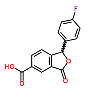 1-(4-氟苯基)-1,3-二氢-3-氧代-5-异苯并呋喃羧酸结构式_372941-51-0结构式