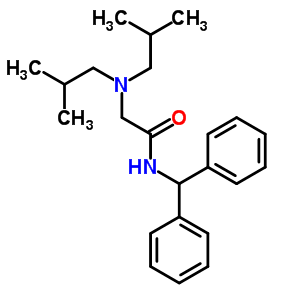 2-(双(2-甲基丙基)氨基)-n-(二苯基甲基)乙酰胺结构式_37390-19-5结构式