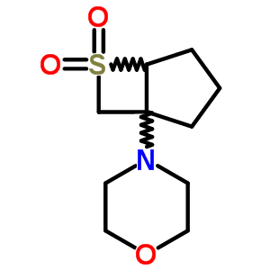 4-(6,6-二氧化物-6-硫杂双环[3.2.0]庚-1-基)吗啉结构式_37741-52-9结构式