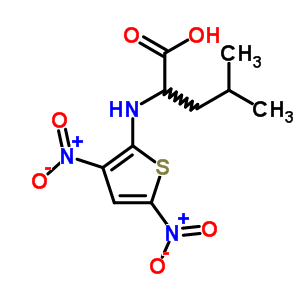 N-(3,5-二硝基-2-噻吩)-L-亮氨酸结构式_37791-28-9结构式