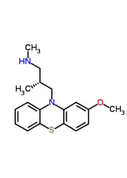 (2R)-3-(2-甲氧基吩噻嗪-10-基)-N,2-二甲基丙烷-1-胺结构式_37819-98-0结构式