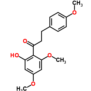 1-(2-羟基-4,6-二甲氧基-苯基)-3-(4-甲氧基苯基)丙烷-1-酮结构式_3791-75-1结构式