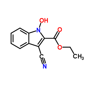 3-氰基-1-羟基-吲哚-2-羧酸乙酯结构式_37914-48-0结构式