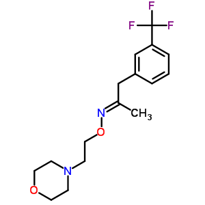 1-[M-(三氟甲基)苯基]-2-丙烷酮 o-(2-吗啉乙基)肟结构式_38060-03-6结构式