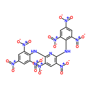 2,6-双,双(间三硝苯氨基)-3,5-二硝基吡啶结构式_38082-89-2结构式