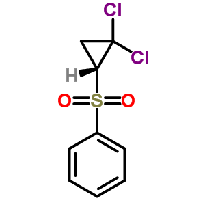 2,2-二氯环丙基苯砜结构式_38435-04-0结构式