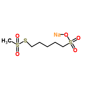 钠(5-磺酸戊基)甲烷硫代磺酸酯结构式_385398-80-1结构式