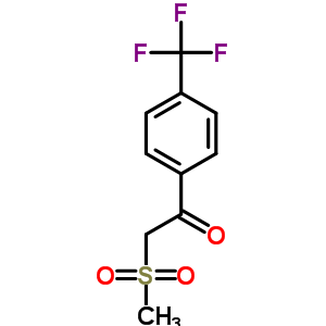 2-(Methylsulfonyl)-1-[4-(trifluoromethyl)Phenyl]ethanone Structure,386715-52-2Structure