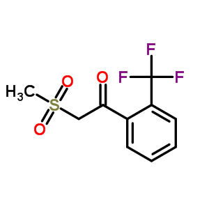 2-(Methylsulfonyl)-1-[2-(trifluoromethyl)Phenyl]ethanone Structure,387350-34-7Structure