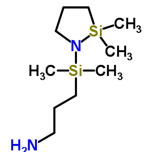 3-[(2,2-二甲基-1,2-氮杂硅环戊烷-1-基)-(二甲基)-硅烷基]-1-丙胺结构式_388606-32-4结构式