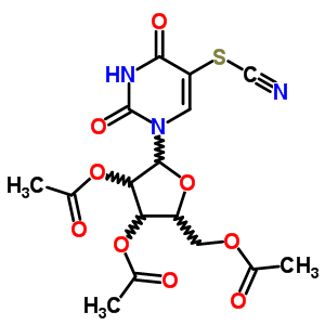 (9CI)-5-硫代氰酰基-尿苷 2,3,5-三乙酸酯结构式_38927-33-2结构式