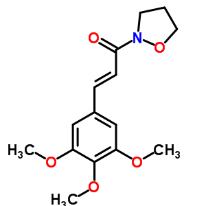 2-[1-氧代-3-(3,4,5-三甲氧基苯基)-2-丙烯基]四氢异噁唑结构式_38943-47-4结构式