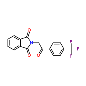 2-[2-氧代-2-[4-(三氟甲基)苯基]乙基]异吲哚-1,3-二酮结构式_391-10-6结构式