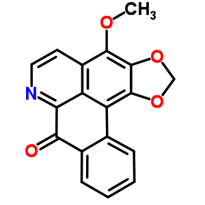 4-甲氧基-8H-苯并[g]-1,3-苯并二氧杂环戊烯[6,5,4-de]喹啉-8-酮结构式_3912-57-0结构式