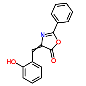 4-[(2-羟基苯基)亚甲基]-2-苯基-1,3-噁唑-5-酮结构式_39167-74-3结构式