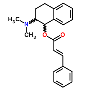 顺式-3-苯基-2-丙酸-2-(二甲基氨基)-1,2,3, 4-四氢-1-萘酯盐酸盐结构式_39787-68-3结构式