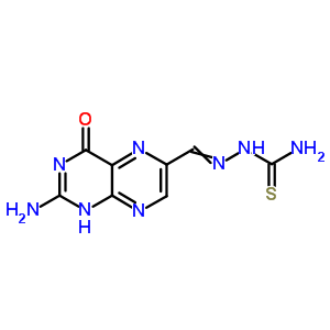 [(2-氨基-4-氧代-1H-蝶啶-6-基)亚甲基氨基]硫代脲结构式_39909-08-5结构式