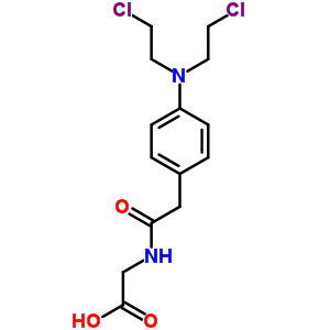 (9CI)-N-[[4-[双(2-氯乙基)氨基]苯基]乙酰基]-甘氨酸结构式_40068-30-2结构式