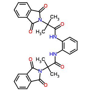 N,N-1,2-亚苯基双 [1,3-二氢-alfa,alfa-二甲基 1,3-二氧代-2H-异吲哚-2-乙酰胺结构式_401846-08-0结构式