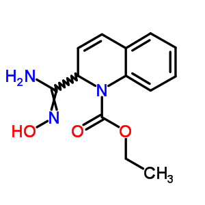 2-[(羟基氨基)亚氨基甲基]-1(2H)-喹啉羧酸乙酯结构式_40448-94-0结构式