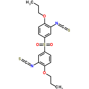 2-异硫代氰酰基-4-(3-异硫代氰酰基-4-丙氧基-苯基)磺酰基-1-丙氧基-苯结构式_40939-80-8结构式