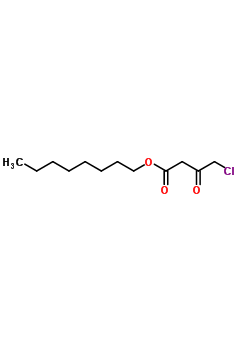 N-辛基-4-氯乙酰乙酸结构式_41051-21-2结构式