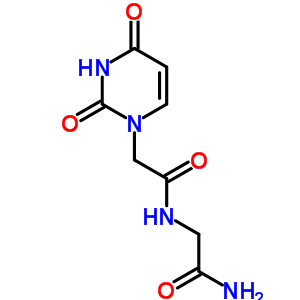 2-[[2-(2,4-二氧代嘧啶-1-基)乙酰基]氨基]乙酰胺结构式_4113-85-3结构式