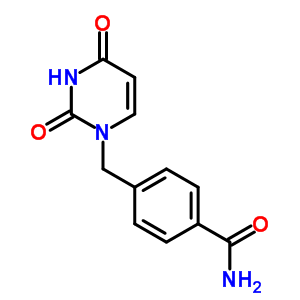 4-[(2,4-二氧代嘧啶-1-基)甲基]苯甲酰胺结构式_4116-44-3结构式