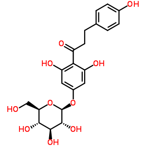 P-根皮苷结构式_4192-90-9结构式