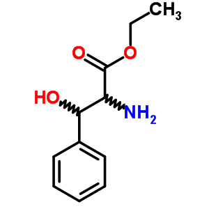2-氨基-3-羟基-3-苯基-丙酸乙酯结构式_42267-16-3结构式
