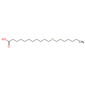 11-(庚基硫代)-十一酸结构式_4230-08-4结构式