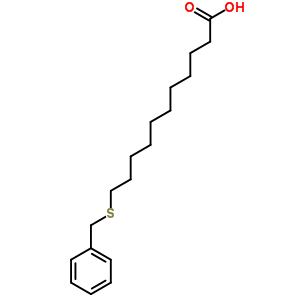 11-[(苯基甲基)硫代]-十一酸结构式_4230-09-5结构式