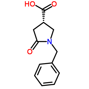 (S)-1-苄基-5-氧吡咯烷-3-羧酸结构式_428518-42-7结构式