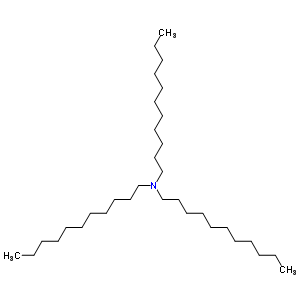 三(十一烷)胺结构式_42910-16-7结构式