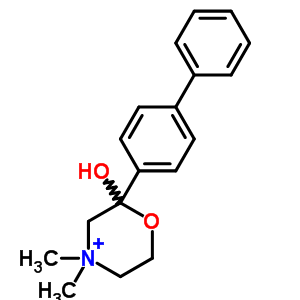 4,4-二甲基-2-(4-苯基苯基)-1-噁-4-氮杂-2-环己醇结构式_4303-82-6结构式