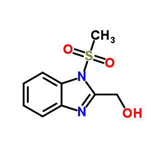 (1-甲基磺酰基苯并咪唑-2-基)甲醇结构式_43215-15-2结构式