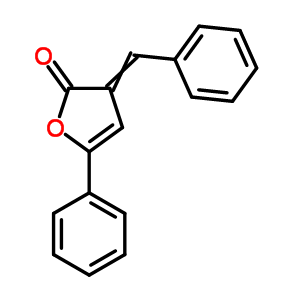 2 (3H)-furanone, 5-phenyl-3-(phenylmethylene)- Structure,4361-96-0Structure