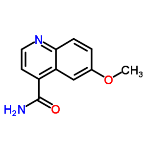 6-甲氧基-4-喹啉羧酰胺结构式_4363-96-6结构式