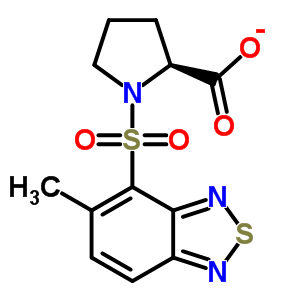 1-(5-甲基-苯并[1,2,5]噻二唑-4-磺酰基)-吡咯烷-2-羧酸结构式_436811-15-3结构式