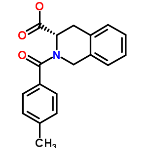 2-(4-Methyl-benzoyl)-1,2,3,4-tetrahydro-isoquinoline-3-carboxylic acid Structure,436811-20-0Structure